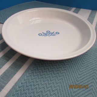 Vintage Corning Ware Pie Plate Pan Blue Cornflower 9 " Baking Dish Usa P - 309
