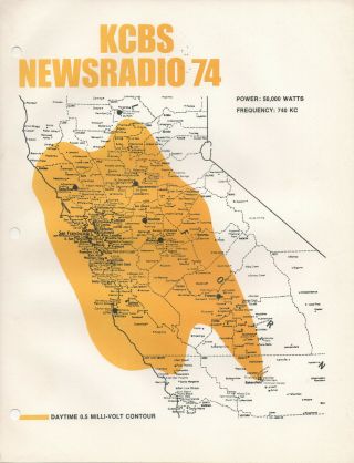 Kcbs 740 San Francisco California Radio Coverage Map