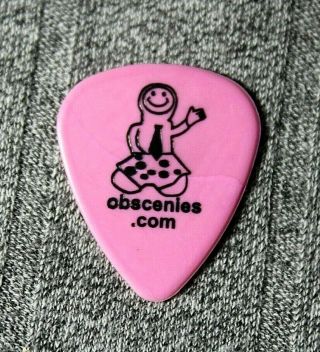 Aerosmith // Tom Hamilton 2002 Concert Tour Guitar Pick // Pink Obscenies