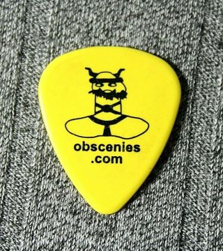Aerosmith // Tom Hamilton 2002 Concert Tour Guitar Pick // Yellow Obscenies