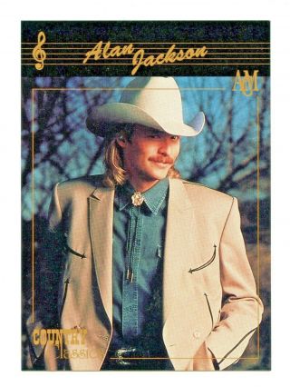 Alan Jackson,  Country Music Star On 1992 Country Classics Collector Card 1