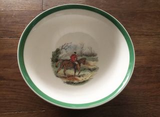 Vintage Spode England Small Candy Nut Bowl Dish The Hunt Homeward Fox Hunt