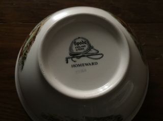 Vintage Spode England Small candy nut bowl dish The Hunt HOMEWARD Fox Hunt 3