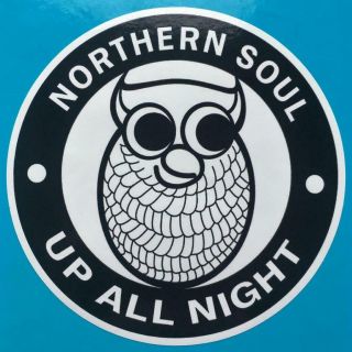 Northern Soul Record Box Sticker - Up All Night Owl