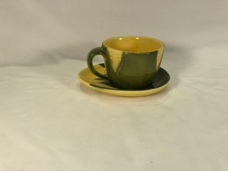 Vintage Shawnee Corn King Pottery 90 And 91 - Cup And Saucer