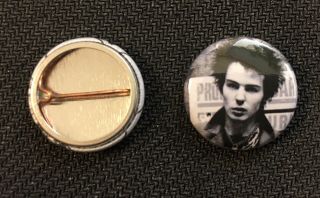 Sid Vicious 1 " Pin Button - Buy 2 Get 1 Sex Pistols Punk