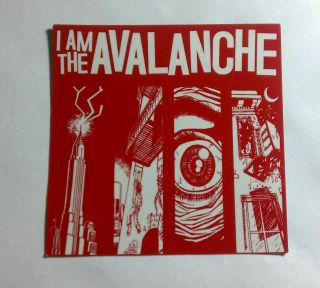I Am The Avalanche Eye Red Promo Tower Lightning Drive Thru Sticker