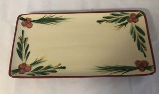 Southern Living At Home Gail Pittman Appetizer Plate Christmas Memories 14 " X 7