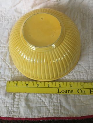 Vintage Red Wing Mixing Bowl 7” Nesting Yellow Gypsy Trail 5