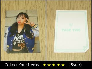 Twice 2nd Mini Album Page Two Cheer Up Blue Nayeon B Official Photo Card