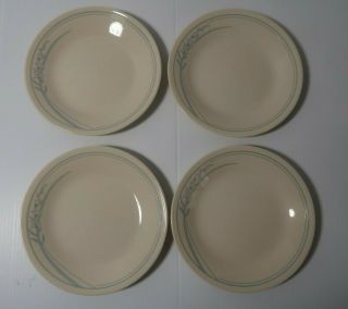 Set Of 4 Corelle By Corning Blue Lily Dessert Or Bread & Butter Plates 6 3/4” 2