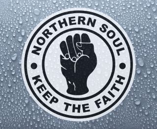 Northern Soul Keep The Faith 2 - Printed Self - Adhesive Car Bike Window Sticker