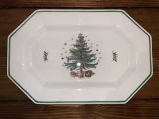 Nikko Christmastime 16 " X 10” Large Christmas Platter Christmas Dishes