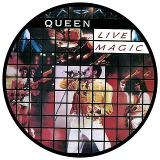 Queen Live Magic Freddie Mercury Round Vinyl Sticker 100mm 4 " Quality