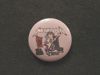 Metallica Vintage Button Badge Pin Uk Import Not Shirt Patch Poster Lp Cd