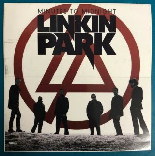 Linkin Park Minutes To Midnight Promo Sticker 2007 Red Lp Logo Decal