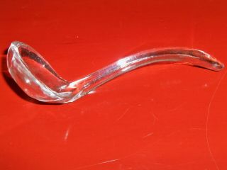 Vintage Clear Glass Condiment Spoon Dipper Mayo Sauce Jelly