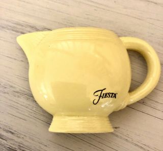 Fiestaware Rare Teapot Pitcher Yellow Magnet