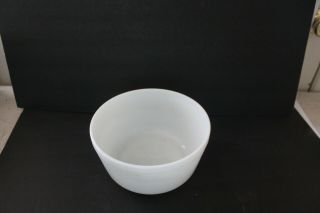Vintage Hamilton Beach Pyrex Ribbed White Milk Glass Mixing Bowl
