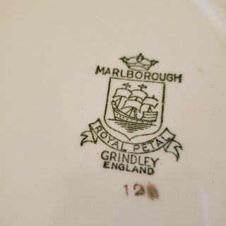 Grindley England OLD CHINA pattern Marlborough Royal Petal Chop Plate 13.  25 