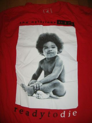 The Notorious Big Ready To Die T - Shirt By Brooklyn Xl