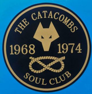 Northern Soul Record Box Sticker - The Catacombs - Wolverhampton