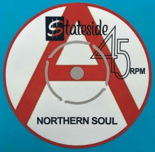 Northern Soul Record Box Sticker - Stateside Demo Red
