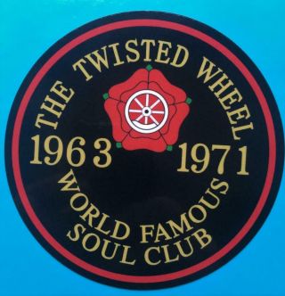 Northern Soul Record Box Sticker - The Twisted Wheel - Manchester - 63/71