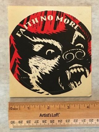 Faith No More - King For A Day Fool For A Lifetime Promo Sticker 4 " Round 1994