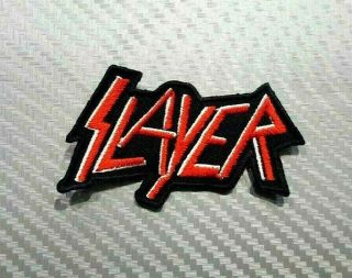Slayer Rock Thrash Metal Woven Heavy Music Band Embroidered Patch Iron Sew Logo