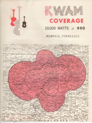 Kwam 990 Memphis Tennessee Radio Coverage Map