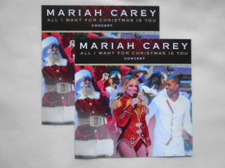Mariah Carey All I Want For Xmas Is You Concert 2018 Uk Tour Promo Flyers X 2