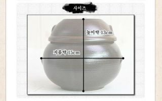 4 Size Korean Pottery Onggi Porcelain Pot Jar Crock Container fermentation 5
