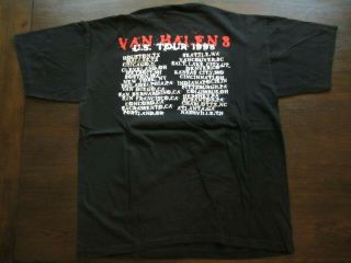 Van Halen 1998 Tour Concert T Shirt 4