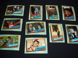 10 Michael Jackson Topps Series 2 Trading Cards 1984 (2nd Set)