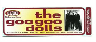 Goo Goo Dolls 1999 Welcome Home Concert Sticker