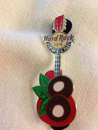 Hard Rock Cafe Pin 2013 Northfield Park Red Buckeye Guitar Pin (75650)