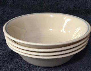 Set Of 4 Corelle English Breakfast 6.  25 " Cereal Bowls