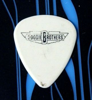 The Doobie Brothers // John Mcfee Concert Tour Guitar Pick // White/black