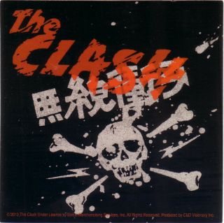 Clash Japanese Skull & Cross Bones Laminated Licensed Sticker