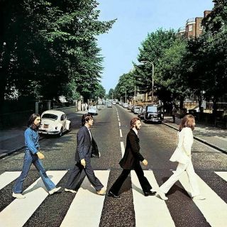 The Beatles Abbey Road Vinly Lp Cd Cover Bumper Sticker Or Fridge Magnet