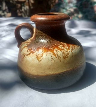 Scheurich - Keramik Art Pottery Lava Vase Jug Made In W.  Germany 493 - 10