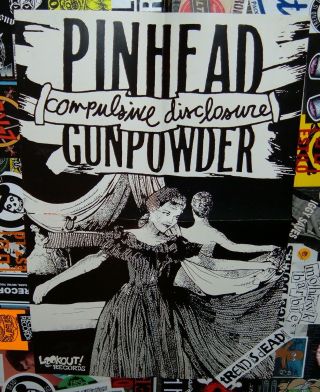 ☛ Pinhead Gunpowder Compulsive Disclosure Poster Green Day/crimpshrine/cometbus