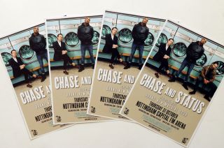 Chase And Status Tour Flyers X 4 - Chase & Status