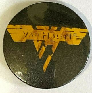 Van Halen Old Og Vtg 70/80`s Button Pin Badge 25mm (not Shirt Concert Patch)