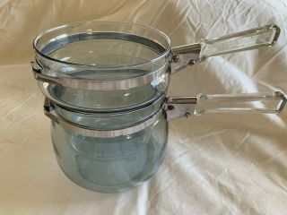 Vintage Pyrex Flameware Glass Double Boiler Without Lid 6763 - L