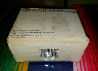 Vtg SPODE CHRISTMAS TREE SALT AND PEPPER SET Made in England 5