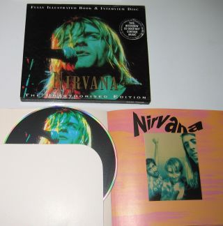 Nirvana Rare Us Unauthorised Edition Interview Cd & Book Kurt Cobain Grunge Rock
