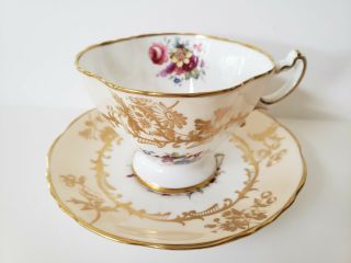 Hammersley Elegant Rose/floral Vintage Bone China Teacup & Saucer England