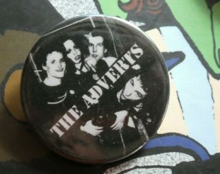 38mm Button Badge Punk Rock The Damned The Adverts Gaye Tv Smith Bored Teenagers
